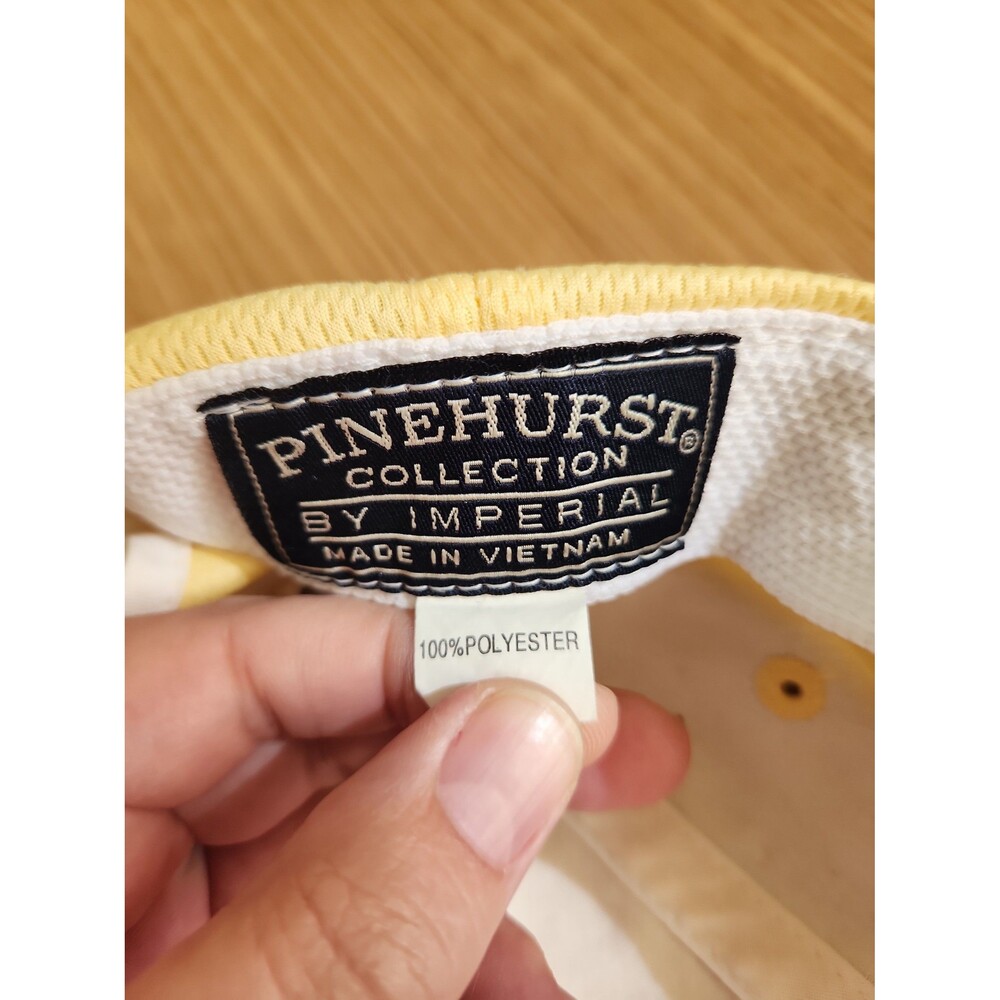 Pinehurst 1895 Yellow Adjustable Hat Cap - image 7